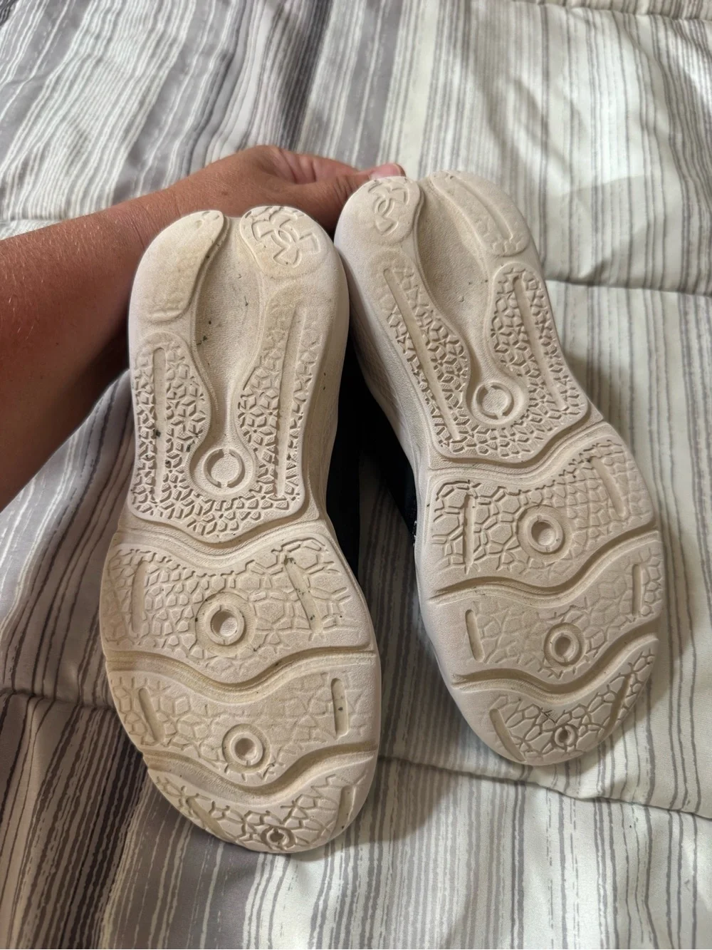 Under Armour Kids' Black and White Knit Athletic Shoes Size 13K